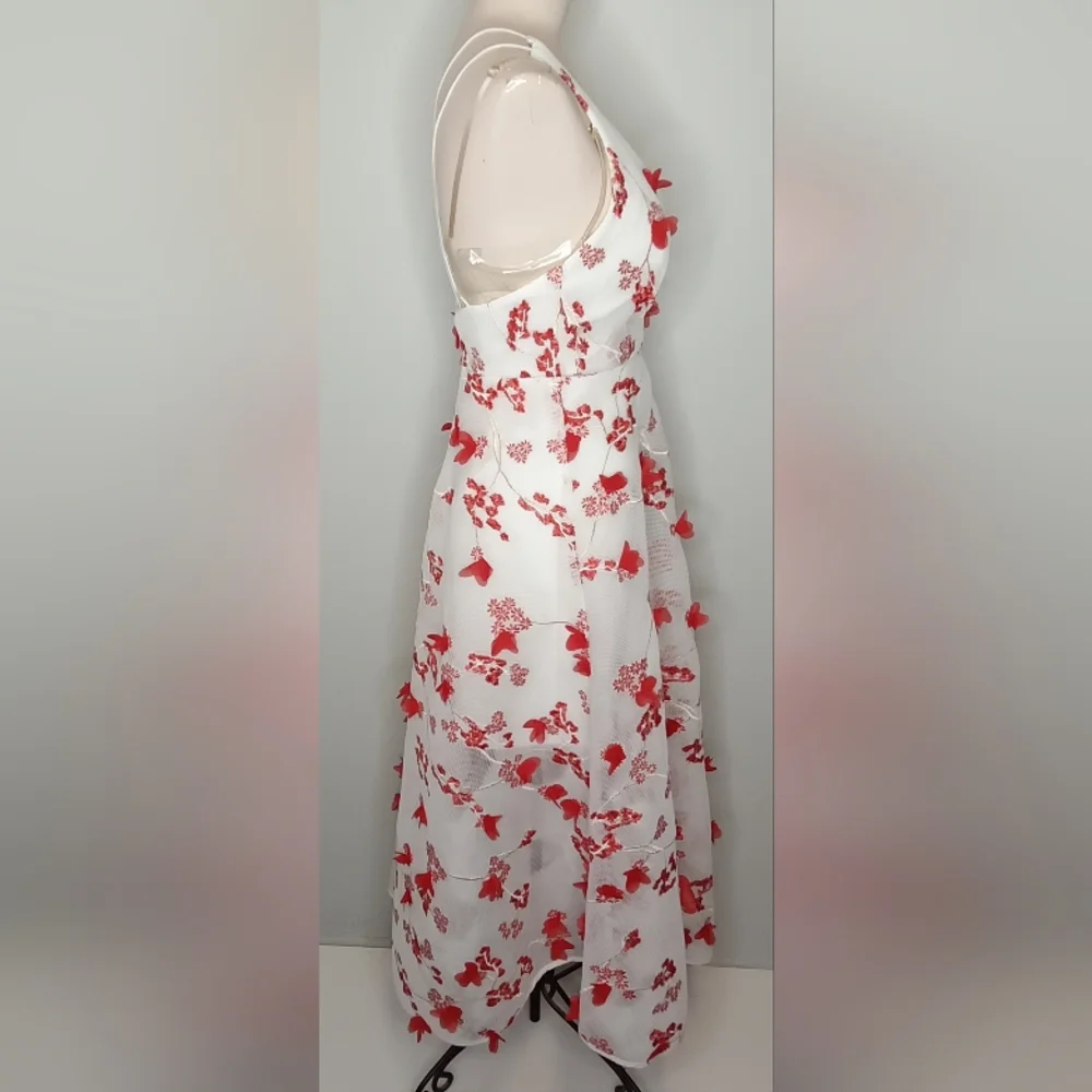 Akira Floral Mesh Crossback Dress.